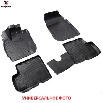 Коврики салона для Volkswagen Jetta (2011-2015) черные полиуретановые ТМ Нор Пласт