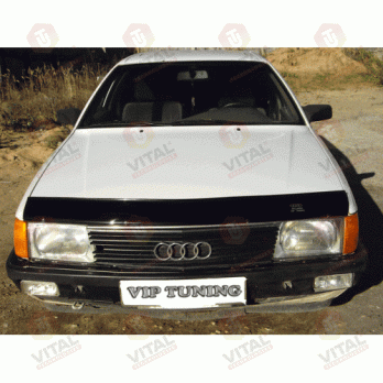 Дефлектор капота (мухобойка) AUDI 100 ( 44кузов С3) с 1983-1991 г.в. (Ауди 100) ТМ Вип Тюнинг