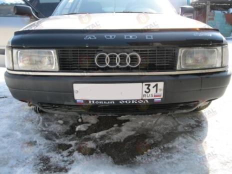 Дефлектор капота (мухобойка) AUDI 80,B-3 с 1986-1991 г.в. (Ауди 80) ТМ Вип Тюнинг