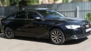 Дефлекторы окон (ветровики) Audi A6 Sd (4G,C7) 2011"EuroStandard" (Ауди А6) ТМ Кобра Тюнинг