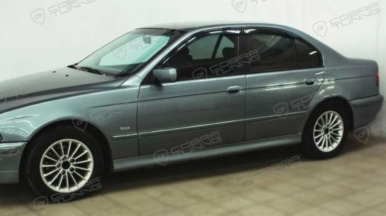 Дефлекторы окон (ветровики) BMW 5 Sd (E39) 1995-2003 (БМВ Е39) ТМ Кобра Тюнинг