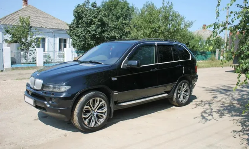 Дефлекторы окон (ветровики) BMW X5 (E53) 2000-2006 ХРОМ.МОЛДИНГ (БМВ Е53) ТМ Кобра Тюнинг