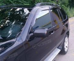 Дефлекторы окон (ветровики) BMW X5 (E53) 2000-2006"EuroStandard" (БМВ Е53) ТМ Кобра Тюнинг