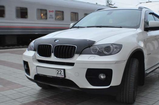 Дефлектор капота (мухобойка) BMW E70 2007-2013 (БМВ Е70) ТМ SIM