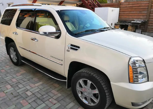 Дефлекторы окон (ветровики) Cadillac Escalade III 2007 ХРОМ.МОЛДИНГ ТМ Кобра Тюнинг