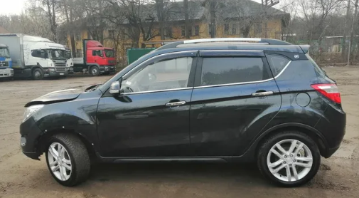 Дефлекторы окон (ветровики) Changan I CS35 2012 ХРОМ.МОЛДИНГ (Чанган ЦС35) ТМ Кобра Тюнинг