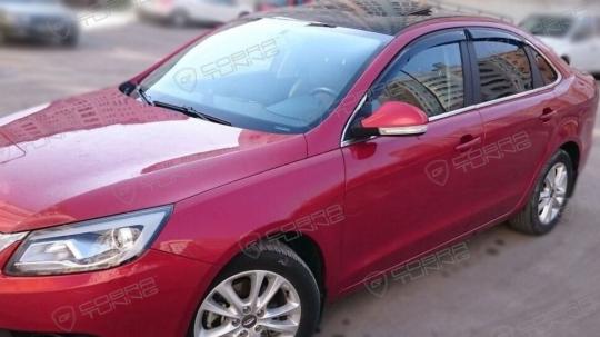 Дефлекторы окон (ветровики) Chery Arrizo 7 2013 (Чери Аризо) ТМ Кобра Тюнинг