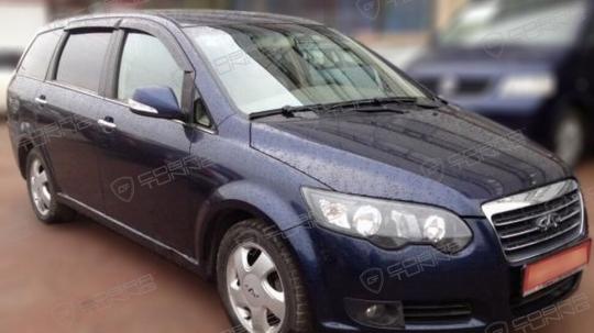 Дефлекторы окон (ветровики) Chery CrossEastar Sd 2006/Rely V5 Sd 2009 (Чери КросСтар) ТМ Кобра Тюнинг