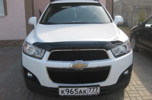 Дефлектор капота (мухобойка) Chevrolet Captiva 2012- (Шевролет Каптива) ТМ SIM