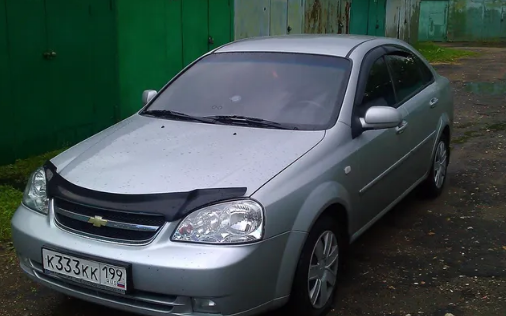 Дефлектор капота (мухобойка) Chevrolet Lacetti SD/SW 2004-2013 (Шверолет Лачетти) ТМ SIM