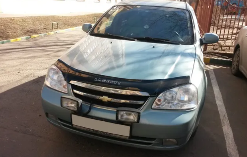 Дефлектор капота (мухобойка) Chevrolet Lacetti с 2003 г.в.седан/универсал (Шевролет Лачетти) ТМ Вип Тюнинг