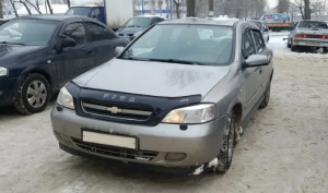 Дефлектор капота (мухобойка) Chevrolet VIVA с 2004 г.в. (Шевролет Вива) ТМ Вип Тюнинг