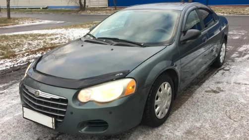 Дефлектор капота (мухобойка) CHRYSLER Sebring SDN/Cabrio c 2001-2004 г.в. (Крайслер Сербринг) ТМ Вип Тюнинг