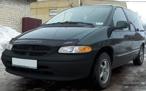 Дефлектор капота (мухобойка) DODGE Caravan III с 1995-2001 г.в. (Додж Караван) ТМ Вип Тюнинг