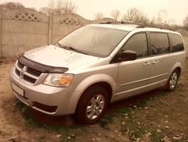 Дефлектор капота (мухобойка) DODGE Caravan V c 2007–2010 г.в. (Додж Караван) ТМ Вип Тюнинг