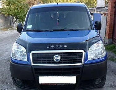 Дефлектор капота (мухобойка) Fiat Doblo c 2005-2010 г.в. (Фиат Добло) ТМ Вип Тюнинг