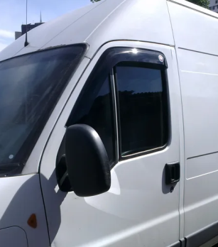 Дефлекторы окон (ветровики) Fiat Ducato 2006- передние 2шт. (Фиат Дукато) ТМ SIM