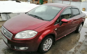 Дефлекторы окон (ветровики) Fiat Linea Sd (323) 2007 (Фиат Линеа) ТМ Кобра Тюнинг