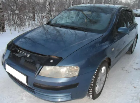 Дефлектор капота (мухобойка) Fiat Stilo (192) с 2001 г.в. (Фиат Стило) ТМ Вип Тюнинг