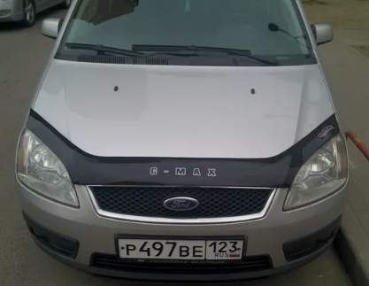 Дефлектор капота (мухобойка) FORD C- MAX/Focus C-MAX c 2003-2006 г.в. (Форд Ц-Макс) ТМ Вип Тюнинг