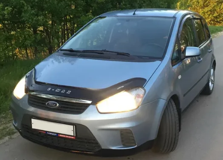 Дефлектор капота (мухобойка) FORD C- MAX/Focus C-MAX c 2007-2010 г.в. (Форд Ц-Макс) ТМ Вип Тюнинг