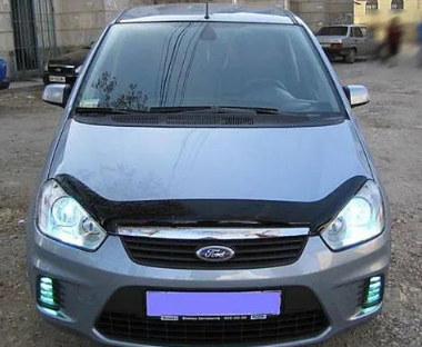 Дефлектор капота (мухобойка) Ford C-Max 2007-2010 (Форд Ц-Макс) ТМ SIM