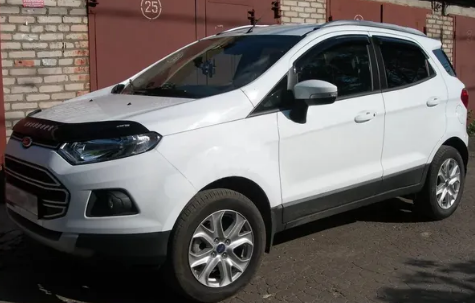 Дефлектор капота (мухобойка) FORD EcoSport с 2012 г.в. (Форд Экоспорт) ТМ Вип Тюнинг