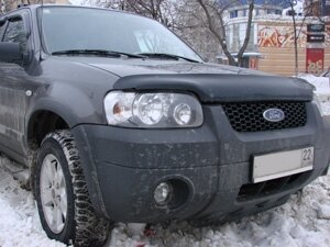 Дефлектор капота (мухобойка) Ford Escape 2000-2007 (Форд Эскейп) ТМ SIM