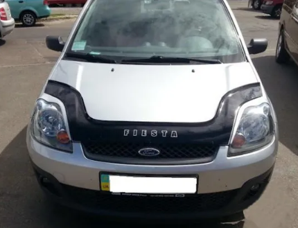 Дефлектор капота (мухобойка) FORD Fiesta с 2002-2008 г.в. (Форд Фиеста) ТМ Вип Тюнинг