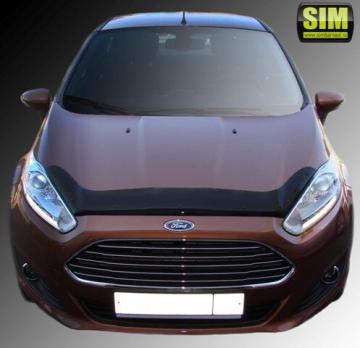 Дефлектор капота (мухобойка) Ford Fiesta 2015- (Форд Фиеста) ТМ SIM