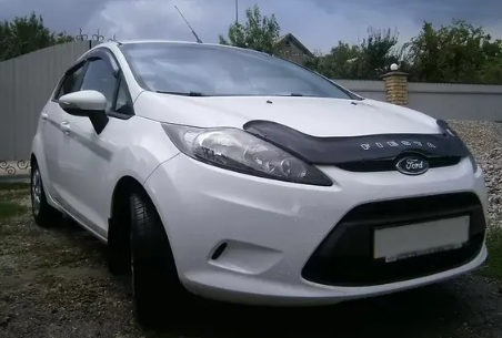 Дефлектор капота (мухобойка) FORD Fiesta с 2008-2012 г.в (Форд Фиеста) ТМ Вип Тюнинг