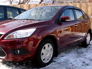 Дефлекторы окон (ветровики) Ford Focus 2 HB 2005-2010 (Форд Фокус) ТМ SIM