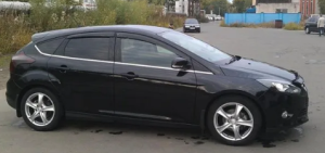 Дефлекторы окон (ветровики) Ford Focus III Sd/Hb 5d 2011 (Форд Фокус) ТМ Кобра Тюнинг