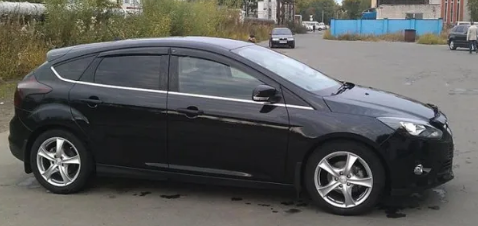 Дефлекторы окон (ветровики) Ford Focus III Sd/Hb 5d 2011"EuroStandard" (Форд Фокус) ТМ Кобра Тюнинг