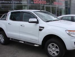 Дефлекторы окон (ветровики) Ford Ranger 2012- (Форд Рэнджер) ТМ SIM