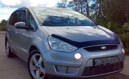 Дефлектор капота (мухобойка) FORD S-MAX с 2006–2010 г.в. (Форд С-Макс) ТМ Вип Тюнинг