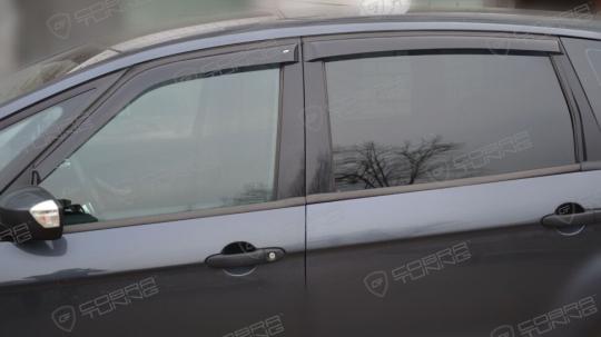 Дефлекторы окон (ветровики) Ford S-Max 2006-2010"EuroStandard" (Форд С-Макс) ТМ Кобра Тюнинг