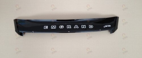 Дефлектор капота (мухобойка) Geely Emgrand X7 с 2013 г.в. (короткая) (Джили Х7) ТМ Вип Тюнинг