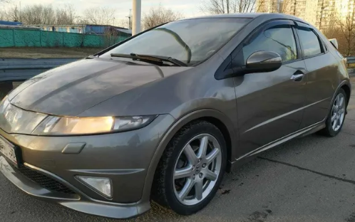 Дефлекторы окон (ветровики) Honda Civic VIII Hb 5d 2006-2011"EuroStandard" (Хонда Сивик) ТМ Кобра Тюнинг