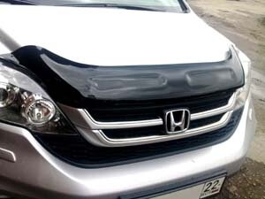 Дефлектор капота (мухобойка) Honda CR-V 2010-2012 (Хонда СР-В) ТМ SIM