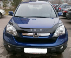 Дефлектор капота (мухобойка) HONDA CR-V с 2007-2009 г.в. (Хонда СР-В) ТМ Вип Тюнинг