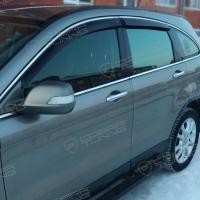 Дефлекторы окон (ветровики) Honda CR-V III 2007-2011 (Хонда СР-В) ТМ Кобра Тюнинг