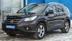 Дефлектор капота (мухобойка) HONDA CR-V c 2012-2017 г.в. (Хонда СР-В) ТМ Вип Тюнинг