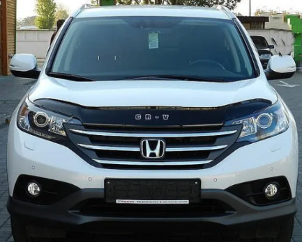 Дефлектор капота (мухобойка) HONDA CR-V c 2012-2017 г.в. (Хонда СР-В) ТМ Вип Тюнинг