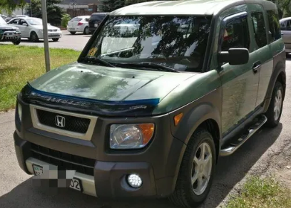 Дефлектор капота (мухобойка) HONDA Element (YH2) с 2003–2008 г.в. (Хонда Элемент) ТМ Вип Тюнинг