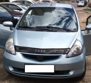 Дефлектор капота (мухобойка) HONDA Jazz с 2008-2014 г.в. (Хонда Джаз) ТМ Вип Тюнинг