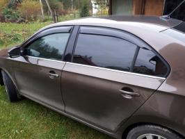 Дефлекторы окон (ветровики) Hyundai Accent (Хюндай Акцент) 2000-2012 ТАГАЗ клеятся на скотче ТМ ANV