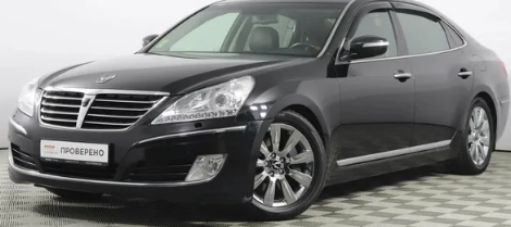 Дефлекторы окон (ветровики) Hyundai Equus Sd 2009 (Хюндай Икьюс) ТМ Кобра Тюнинг