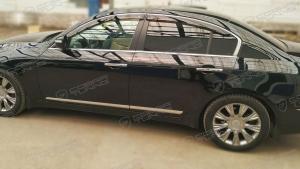 Дефлекторы окон (ветровики) Hyundai Genesis Sd (BH) 2008–2013"EuroStandard" (Хюндай Генезис) ТМ Кобра Тюнинг