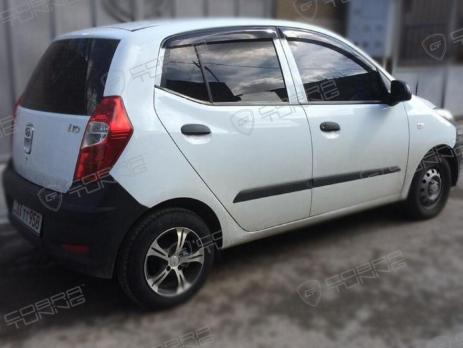 Дефлекторы окон (ветровики) Hyundai I10 Hb 5d 2007-2012 (Хюндай Ай10) ТМ Кобра Тюнинг